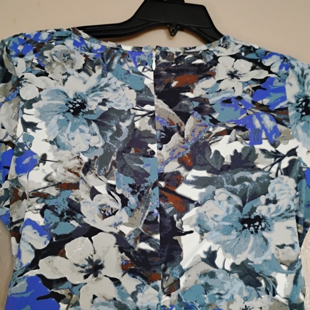 Reiss Dress Medium Zizzi Colorful Floral Runch Bodycon Stretch Capsule Designer - Picture 16 of 16